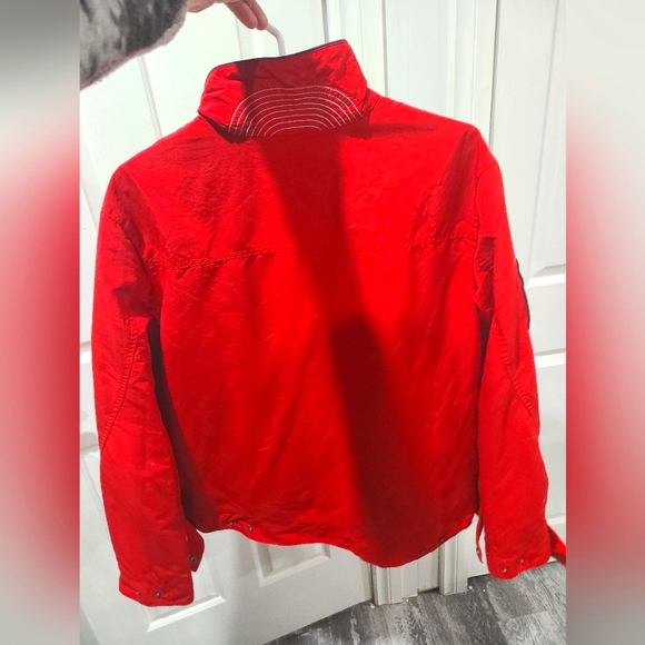 Men's Medium Rare Red Vintage Hilfiger Jacket - Picture 5 of 9